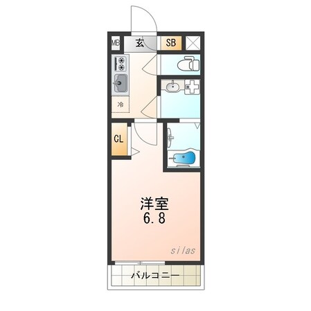 出来島駅 徒歩8分 2階の物件間取画像